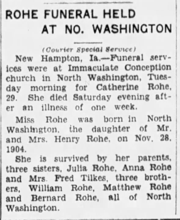 Clipping from The Courier